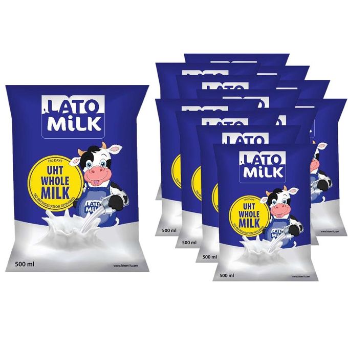 Lato Milk Fino milk sachets — 12 × 500 ml